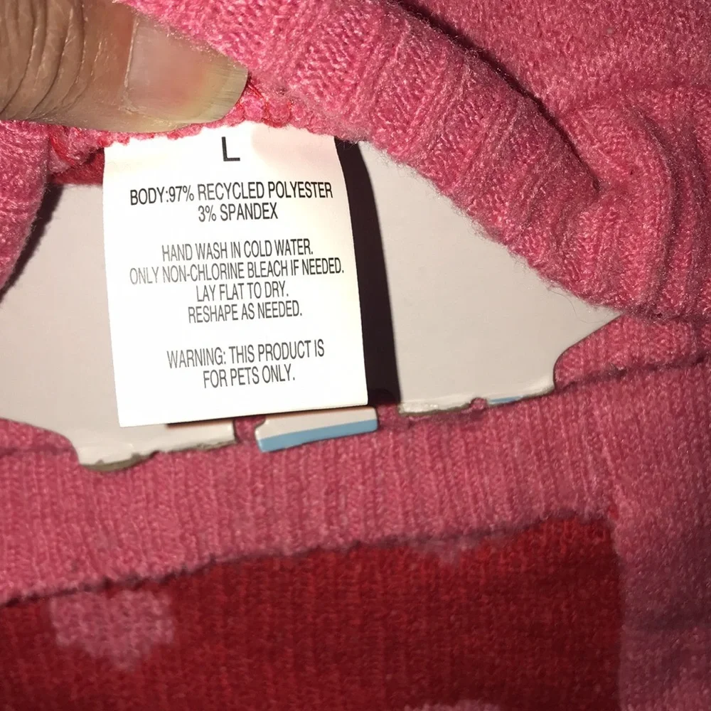 NWOT Heart Pet Sweater